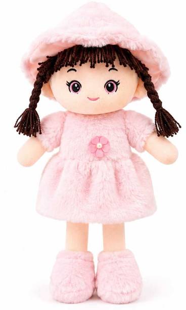 Tobby Toys Cute Pink Doll Soft Toy 40CM for Kids | Ultra Soft Plush Stuffed Doll Teddy  - 40 cm