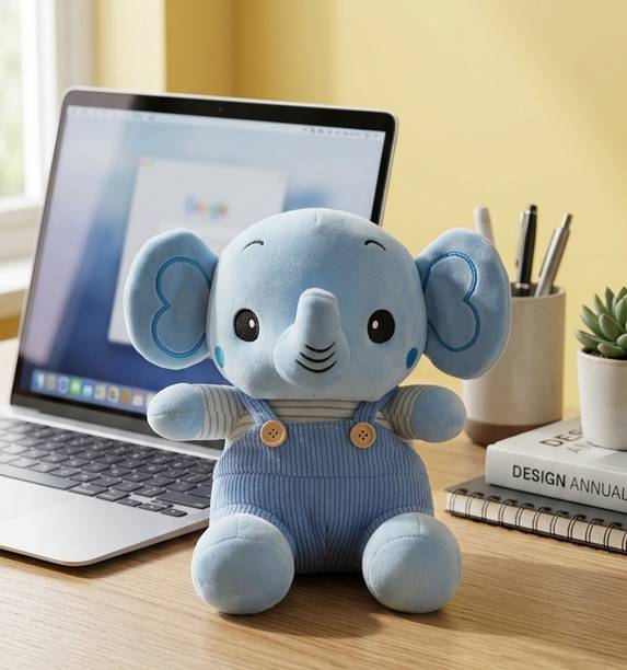 plush joy Elephant Soft Stuffed Plush Animal Toy for Kids and Gift Toys  - 30 cm