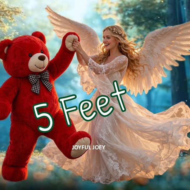 JOYFUL JOEY Luxury Jumbo Red Teddy Bear 5 Feet Plush Gift for Romantic Occasions  - 60 inch