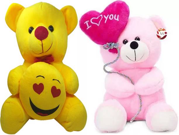 HOUSE OF COMMON Special Stuffed Plush Huggable Teddy Bear For Valentine Day Gift  - 24 cm