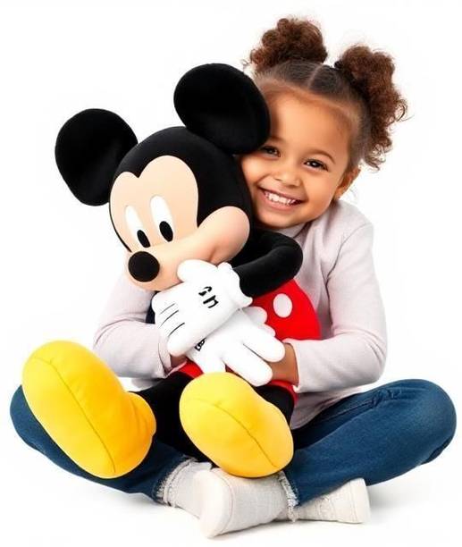 AG Enterprises Huggable Mickey Mouse Plush β Super Soft Fabric, Perfect Birthday Gift - 44 cm