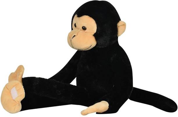 BestLook Cute Hanging Black Monkey Soft Toy | Gift for Girls/Kids | Stuffed Plush Animal - 30 cm