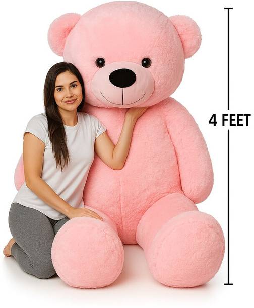Hh For U Giant Plush Teddy Bear for Anniversary and Birthday Surprise Gift Ideas  - 121 cm