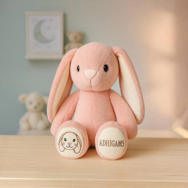 adhigams Bunny Plush Toy for Kids Cuddly Animal for Baby Boys & Girls 16CM - 8 cm