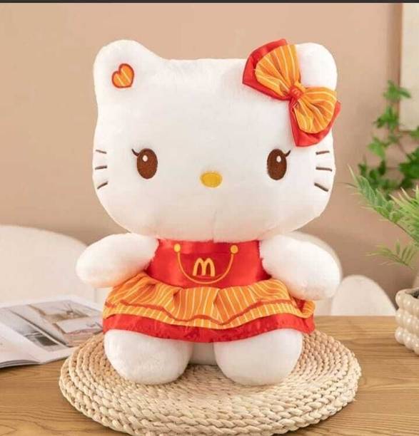 Baby Melon Hello Kitty super soft plush toy in red and yellow outfit  - 20 cm