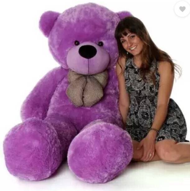 JST SOFT TOYS Soft Teddy bear 3 Feet Purple Color  - 89 cm