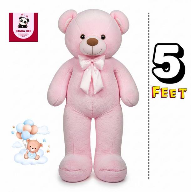 pandaabee Teddy bear Pink color | Teddy bear for girls | Teddy bear for kids  - 152.4 cm