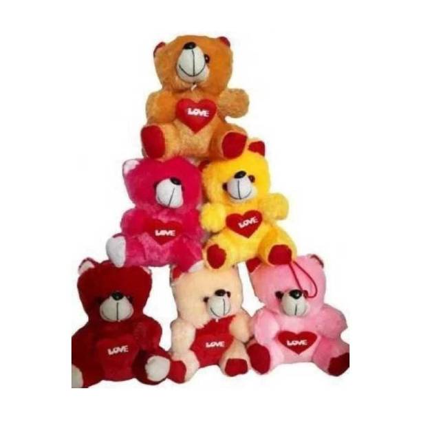 UTAAYAPI mini loveable teddy bears combo pack of 6 pack-7inch (multicolour)  - 7 inch