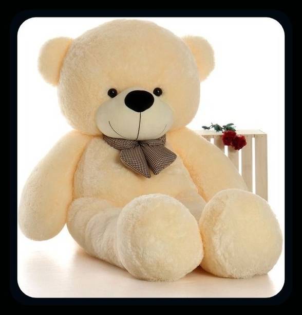 VEERA SOFT 3 Feet Beige Teddy Bear for Kids and Girls Birthday-Toy  - 90 cm