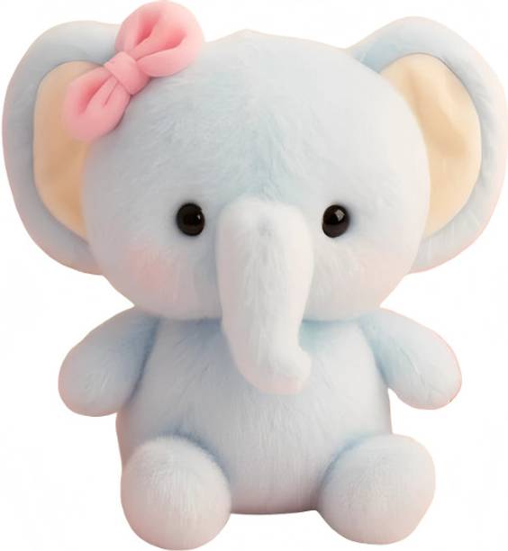 SCOOBA cute bow elephant soft toy  - 25 cm