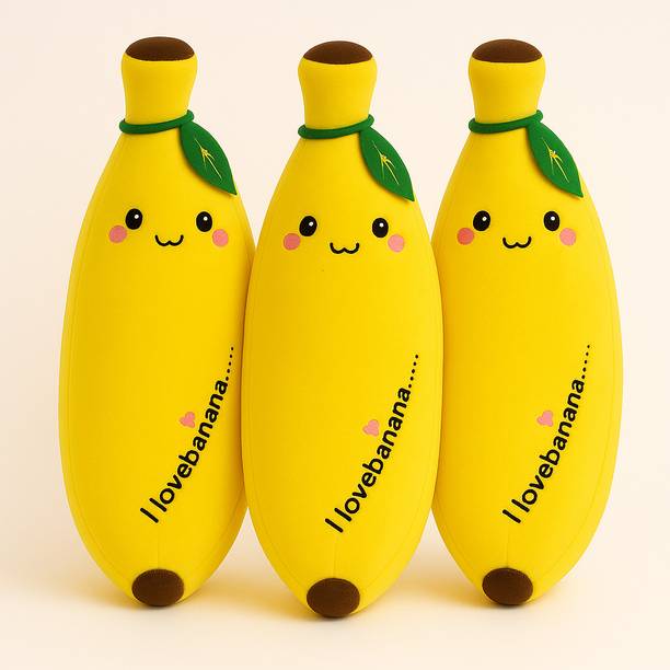 Osjs Pack of 3 Premium Quality Soft Banana Stuffed Toy  - 15 inch