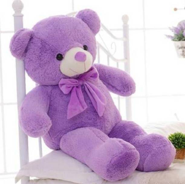Polyhug 3 Feet Purple Teddy Bear Big Size Soft Toy | Romantic Birthday Gift For Girls  - 91 cm