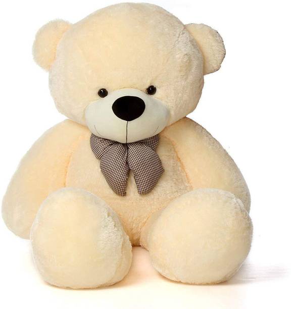 Krishna Creation 5 FEET CREAM Teddy Branded Long Soft Lovable Huggable Cute Giant Size Teddy  - 60 inch