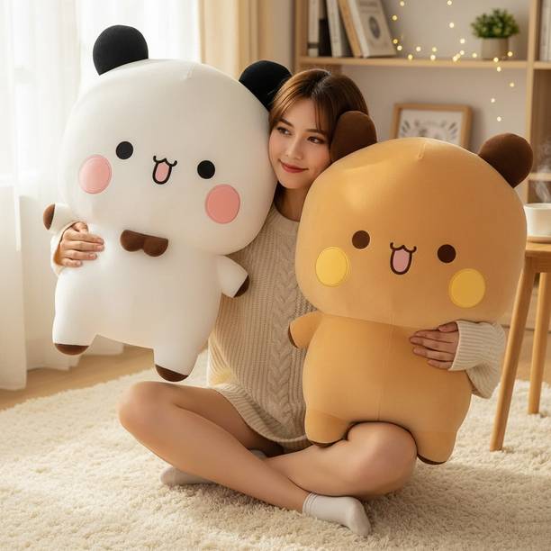 tinytotem Bubu Dudu Soft Toys for Kids Huggable Large Bear Panda Peach Goma Plush  - 45 cm