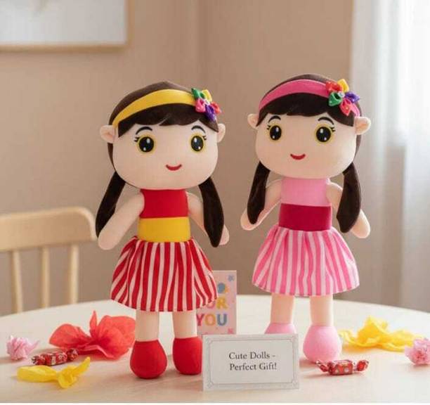 LEGAL LOVE Cute ABCD Doll soft toy For kids &Gift -30 cm (Multicolour) - 30 cm