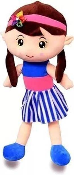 tinytotem Pink and Blue Shizuka Baby Doll 40CM, for Home Play Doll Plush Soft Toy  - 40 cm