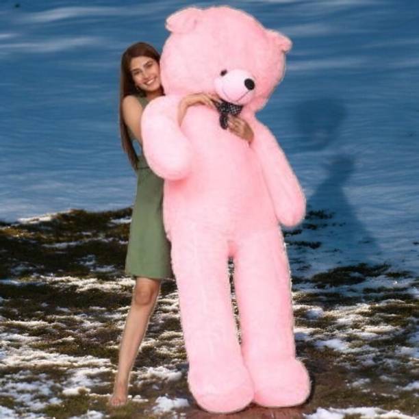 JINGA BELA Fluffy 5 Feet Pink Teddy Bear – Best Plush Toy for Hugs  - 60 inch