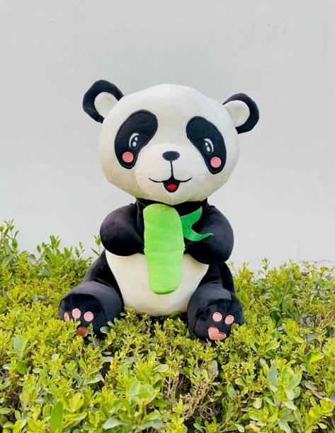 ATHRAVTOYS Baby soft toys spandex fabric green panda eyes girls boys 38 cm toys  - 38 mm