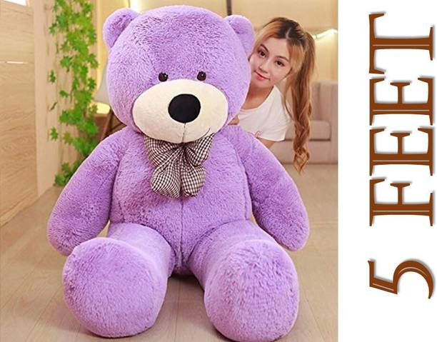 Krishna Creation Newly Imported 5 Ft Purple Teddy Bear Or Valentine Days Special Long  - 60 inch