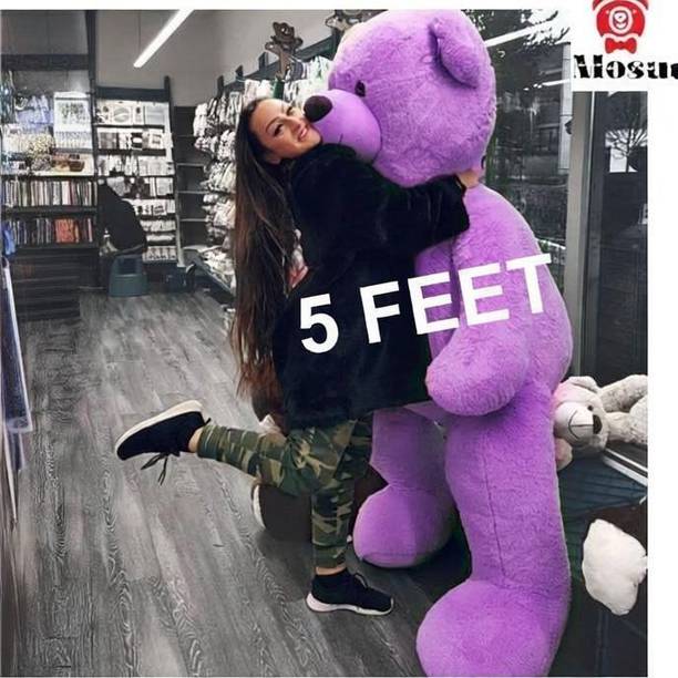 MOSU 5 Feet Purple Super Soft Lovable Teddy Bear for Girlfriend, Birthday Gift - 60 inch