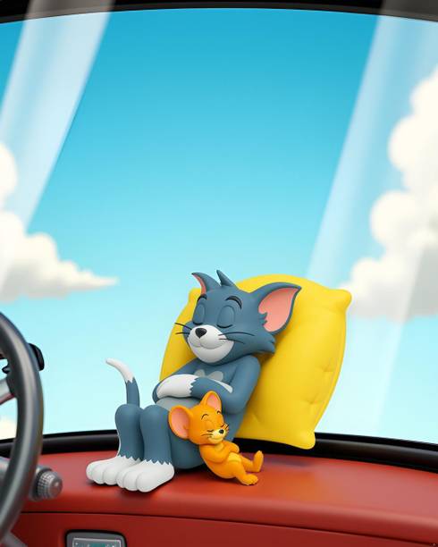 SHIVANTA SALES Tom & Jerry Soft Plush Toy for Kids | Super Soft Stuffed Cartoon Toy 8 cm) - 10 cm