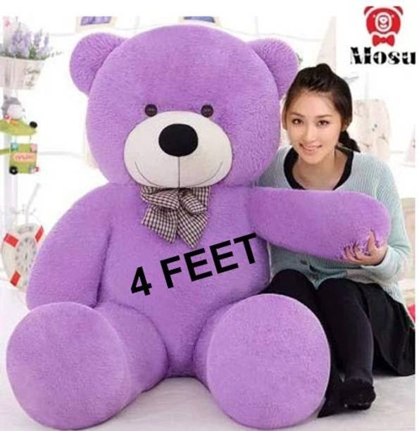 JAI MAA KAMLA Teddy Bears for Kids, Cute Teddy Bear for Girls, Teddy Bear 4 Feet, Purple_cls - 48 inch