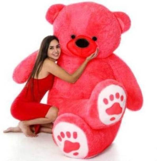 VS TOYS 3 feet Red teddy bear for girls/boys for special birthdays/Valentinedays  - 89 cm