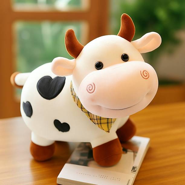 REDLUV Cow Soft Toy 30 CM | Cute Plush Stuffed Cow Toy for Kids & Babies  - 30 cm