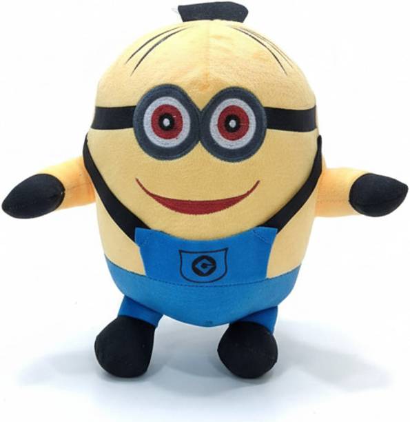 Tinyhugs Cute Yellow Cartoon Soft Toy | Super Soft Washable Plush Toy for Kids  - 23 cm