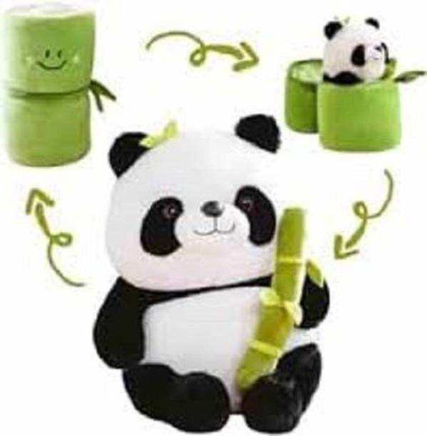 TWOLOVER Soft Bamboo Teddy Panda Washable Stuffed toy (White, Black)-N1  - 20 mm
