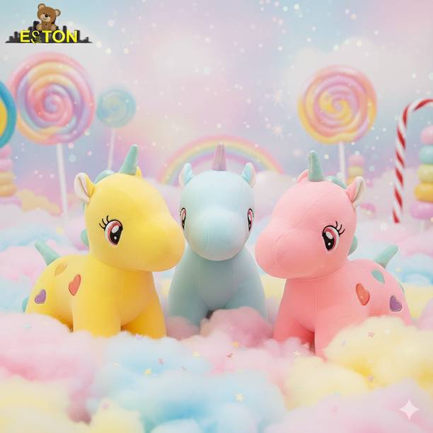 OZEE Tri Unicorn Combo Soft and Stuffed Toys for Birthday Gift for Girls/Wife/Husband  - 25.01 cm