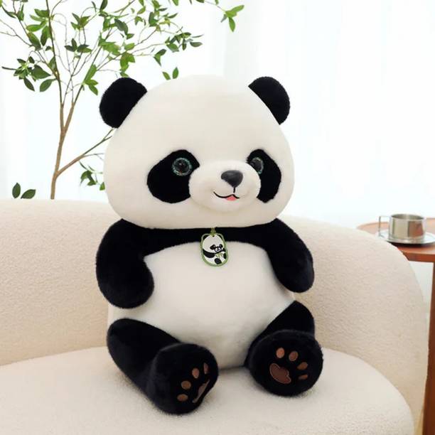 PLUSHJOY Panda Soft Stuffed Plush Animal Toy for Kids and Birthday Gift Toys  - 32 cm