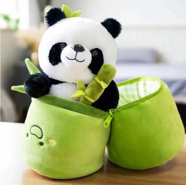 cuddlenest Bamboo Panda soft toys for kids, birthday gift for kids, plush toy for girls  - 25 cm
