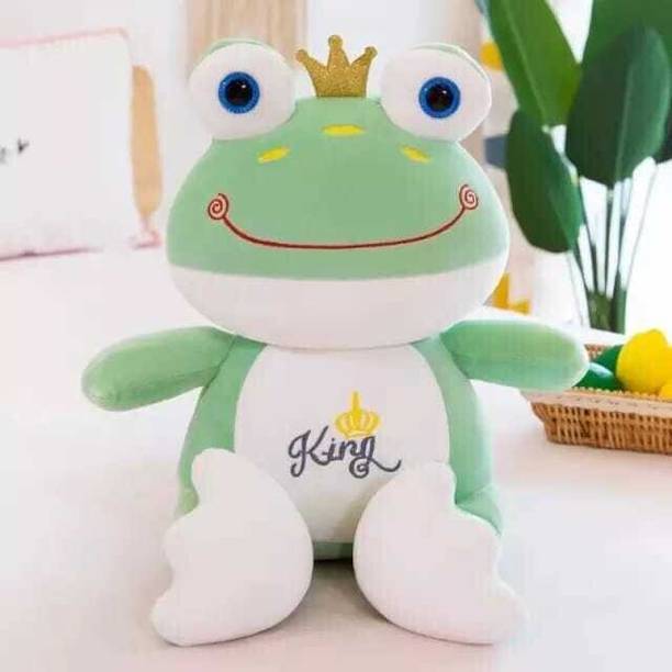 Teddy Daddy Frog Soft Toy - 1 Single Piece - 35 cm