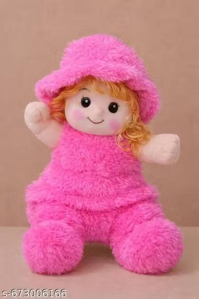 Abc Pink Doll Soft Toy 30 cm Kids Dolls  - 30 cm