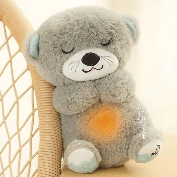 Pepiottoz Breathing Teddy Bear Plush Otter with Rhythm ...