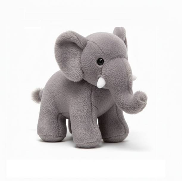 SHREEJI GIFT Fibre Filled Stuffed Animal Elephant Soft Toy for Kids Plush Hugging Soft Toy  - 22 cm