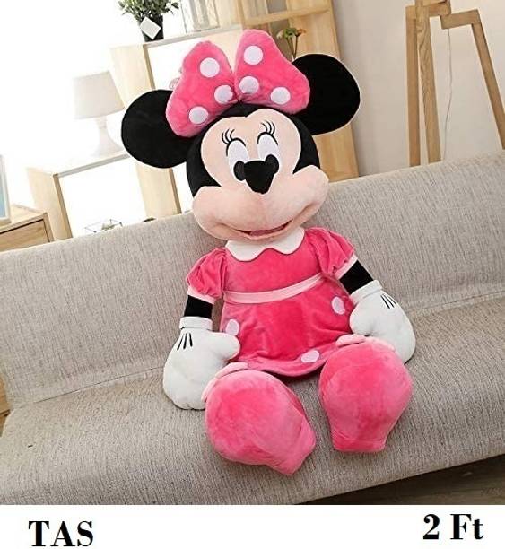 tas 2ft Cute Minnie Mouse Disney Cartoon Teddy Bear Soft Toy for Kids  - 60 cm