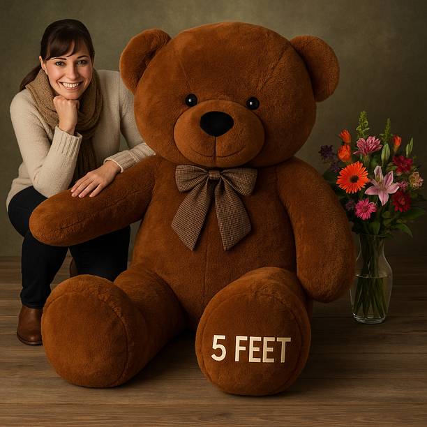 pandaabee CocoBuddy Model 67 – 5 Feet Coffee Teddy Bear Soft Toy for Gifting & Hugs  - 92 cm