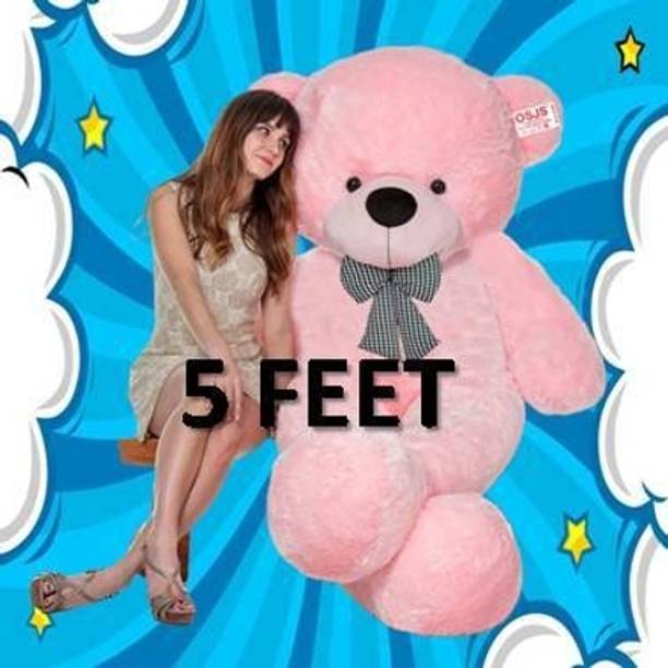 JINGA BELA Newly Imported 5 Ft PINK Teddy Bear Or Valentine Days Special Long  - 60 inch