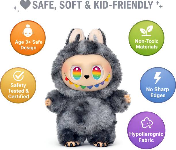 Have Fun Trending Labubu Doll BLACK/GREY | Big Into Ene...4.2(27)₹216₹99978% offOnly few left