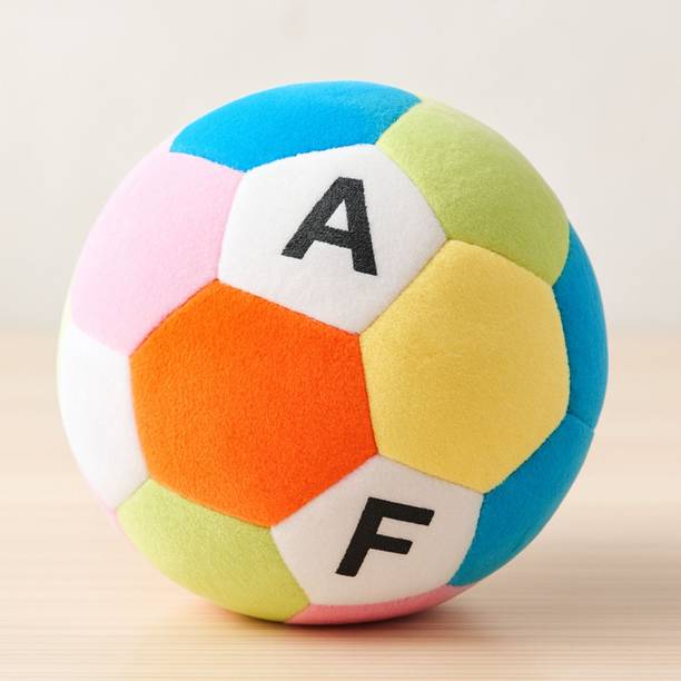 Rooboo Soft Toy Alphabet Ball for Kids 14cm, Colorful Birthday Gift for Baby Boys Girls - 14 cm