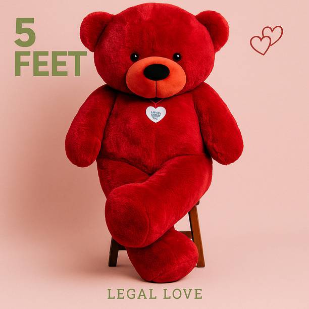 pandaabee Sweet Cuddly 5ft Red Teddy Bear Model 059  - 92 cm