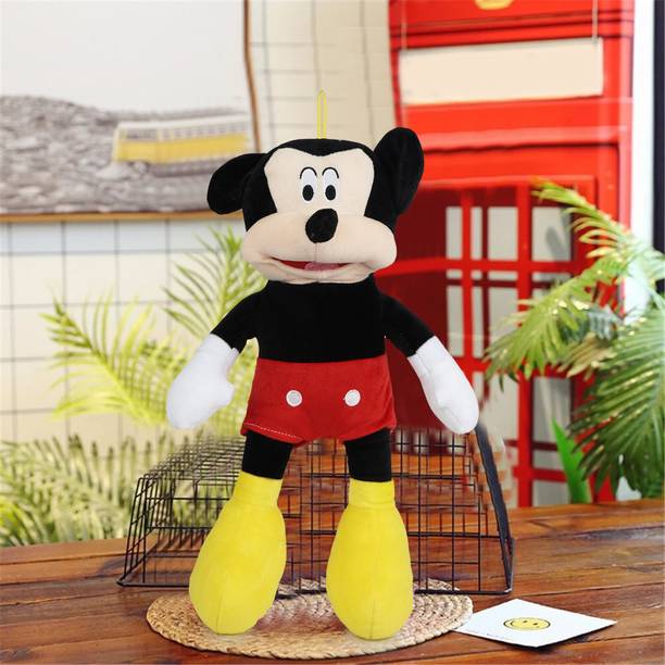 Pocketique Cartoon Mouse Plush Soft Toy with Hanging Loop | Premium Stuffed Animal for Kids  - 45 cm