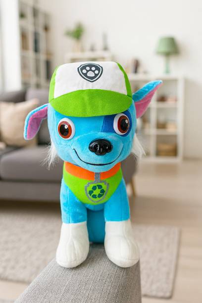 Prime Nest Store Paw Patrol Rocky Mighty Pup Soft Toy  - 28 cm