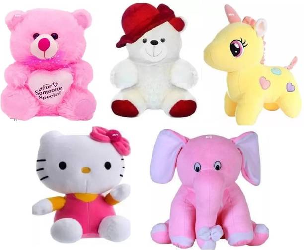 MPR ENTERPRISES Classic stuffed toy for kids, gift & teddy bear, Combos of 5  - 27 cm
