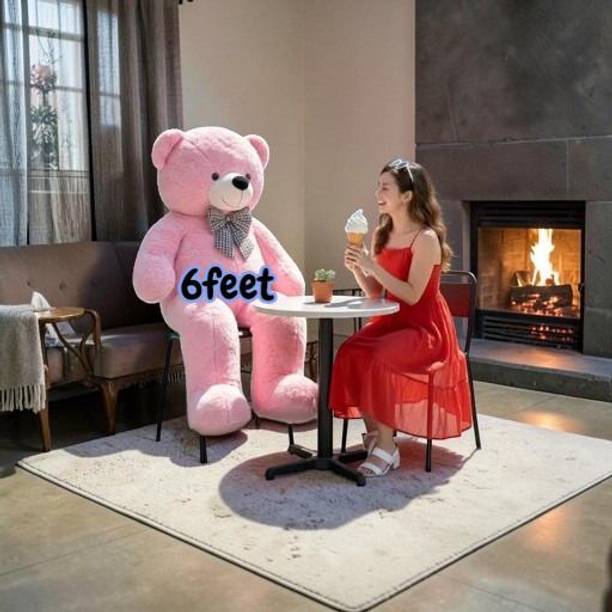 Krishna Creation New 5 Foot baby PINK Teddy Bear for Birthday & Anniversary with love  - 60 inch