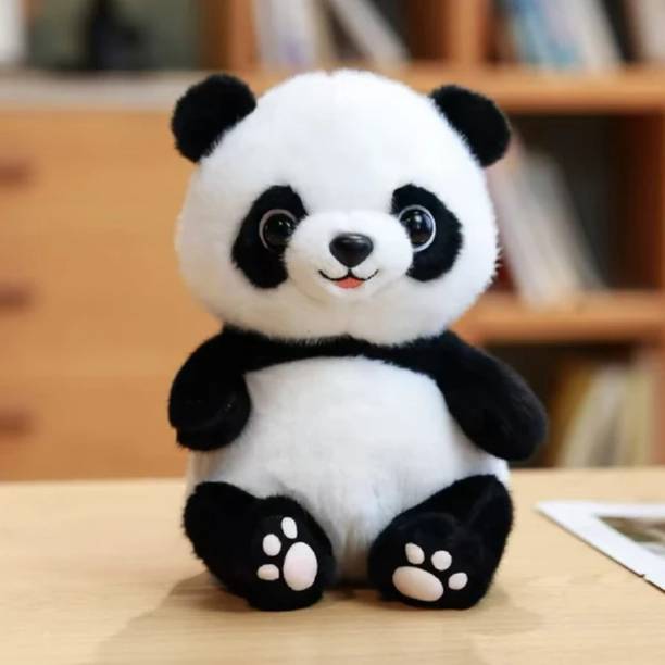 PLUSHJOY Panda Soft Stuffed Plush Animal Toy for Kids and Gift Toys  - 26 cm