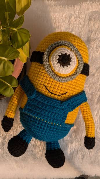 TheYarnStories Minion Crochet doll  - 250 mm