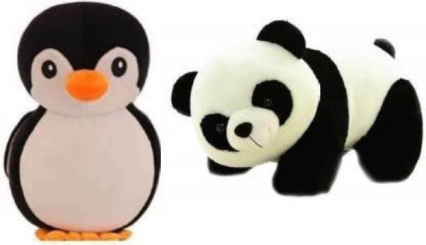 Nihan Enterprises Plush & Adorable Soft Stuffed Penguin & Panda For Kids, Gift-STY  - 30 cm